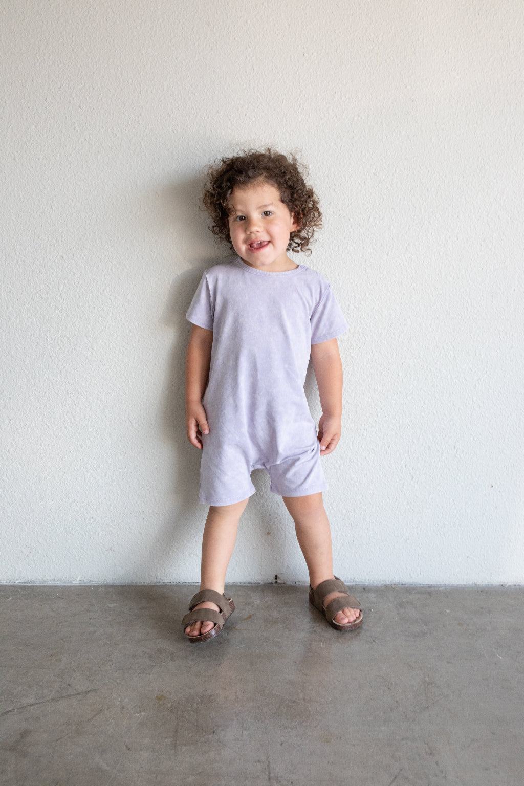Acid Wash Romper - Wisteria