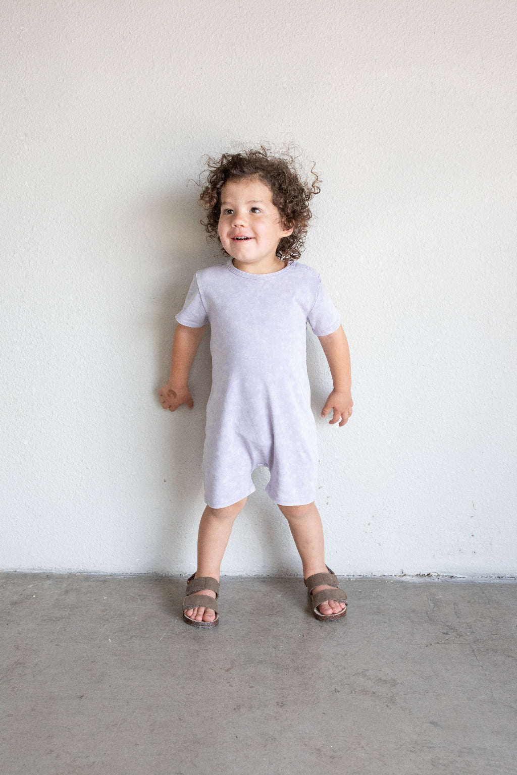 Acid Wash Romper - Wisteria