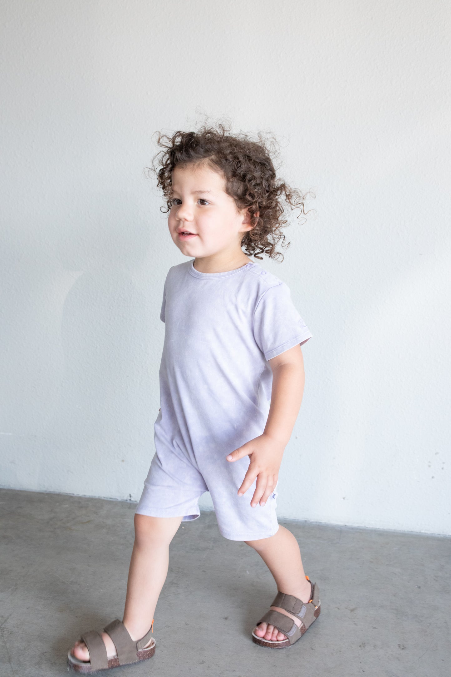 Acid Wash Romper - Wisteria