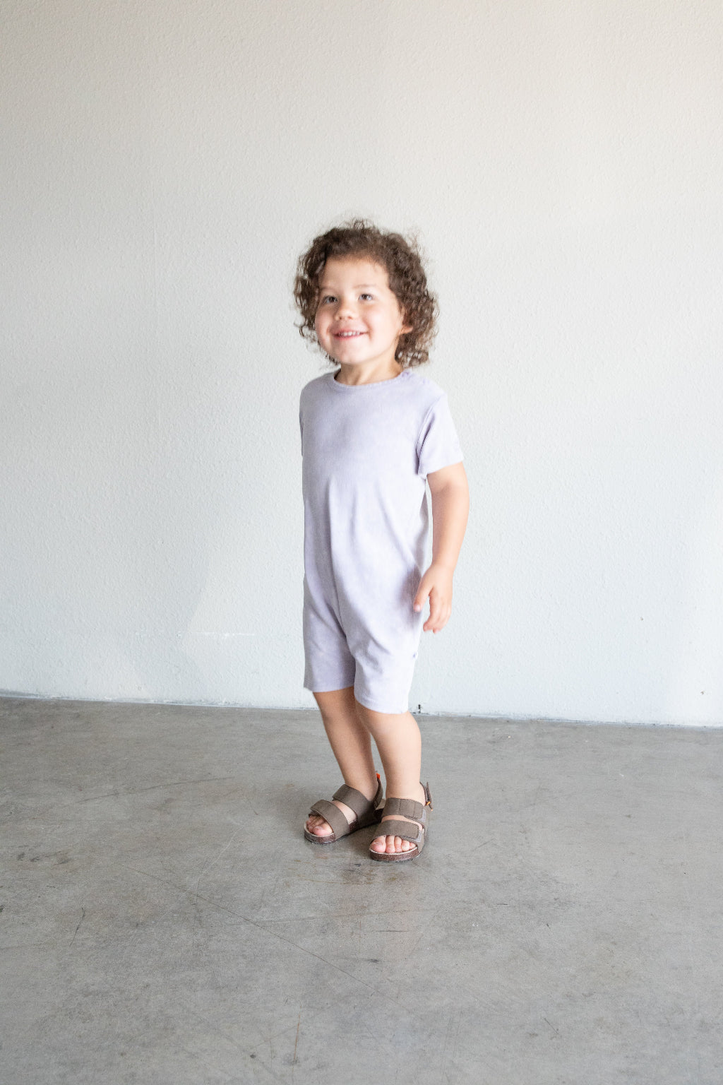 Acid Wash Romper - Wisteria