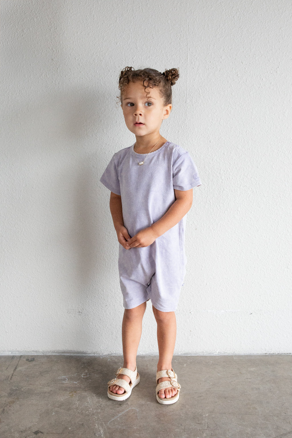 Acid Wash Romper - Wisteria