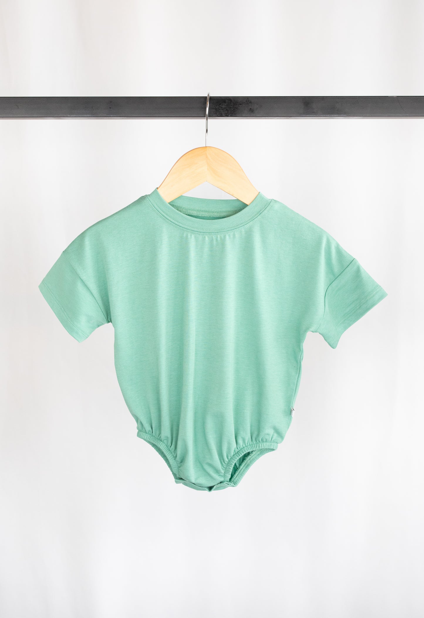 Oversized Tee Bubble Romper - Feldspar