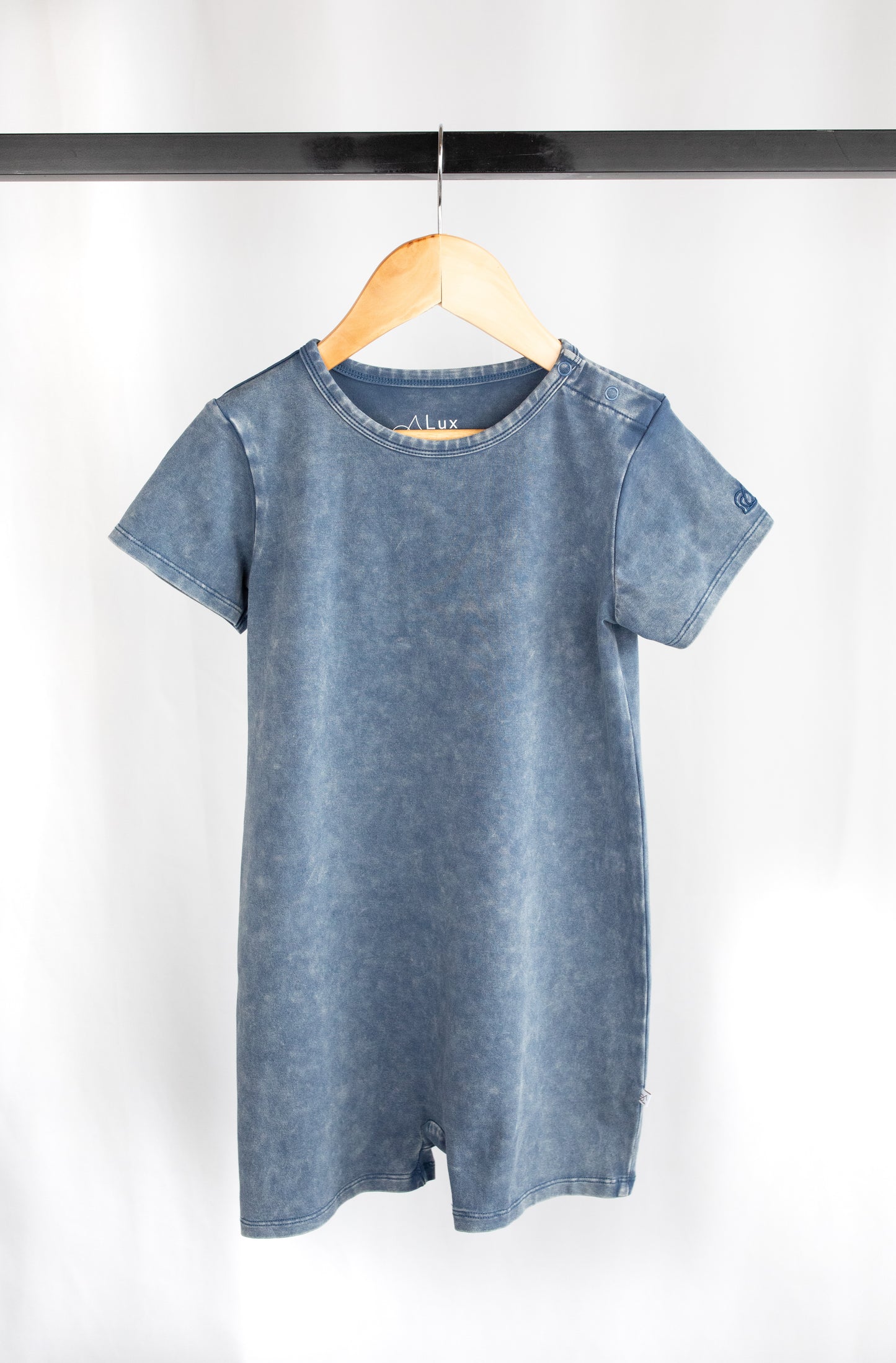 Acid Wash Romper - Sargasso Sea