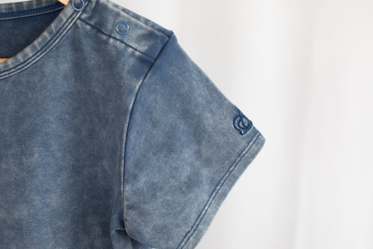 Acid Wash Romper - Sargasso Sea