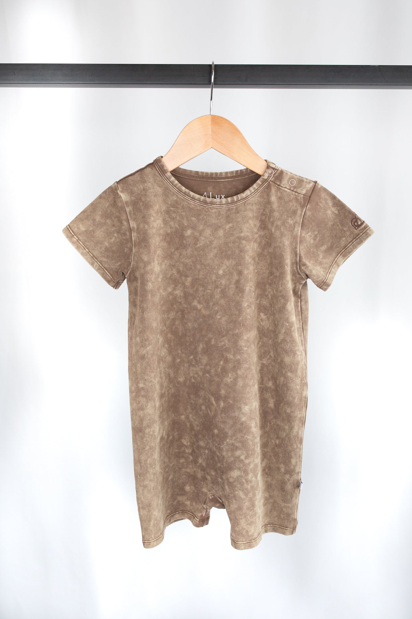 Acid Wash Romper - Dark Earth