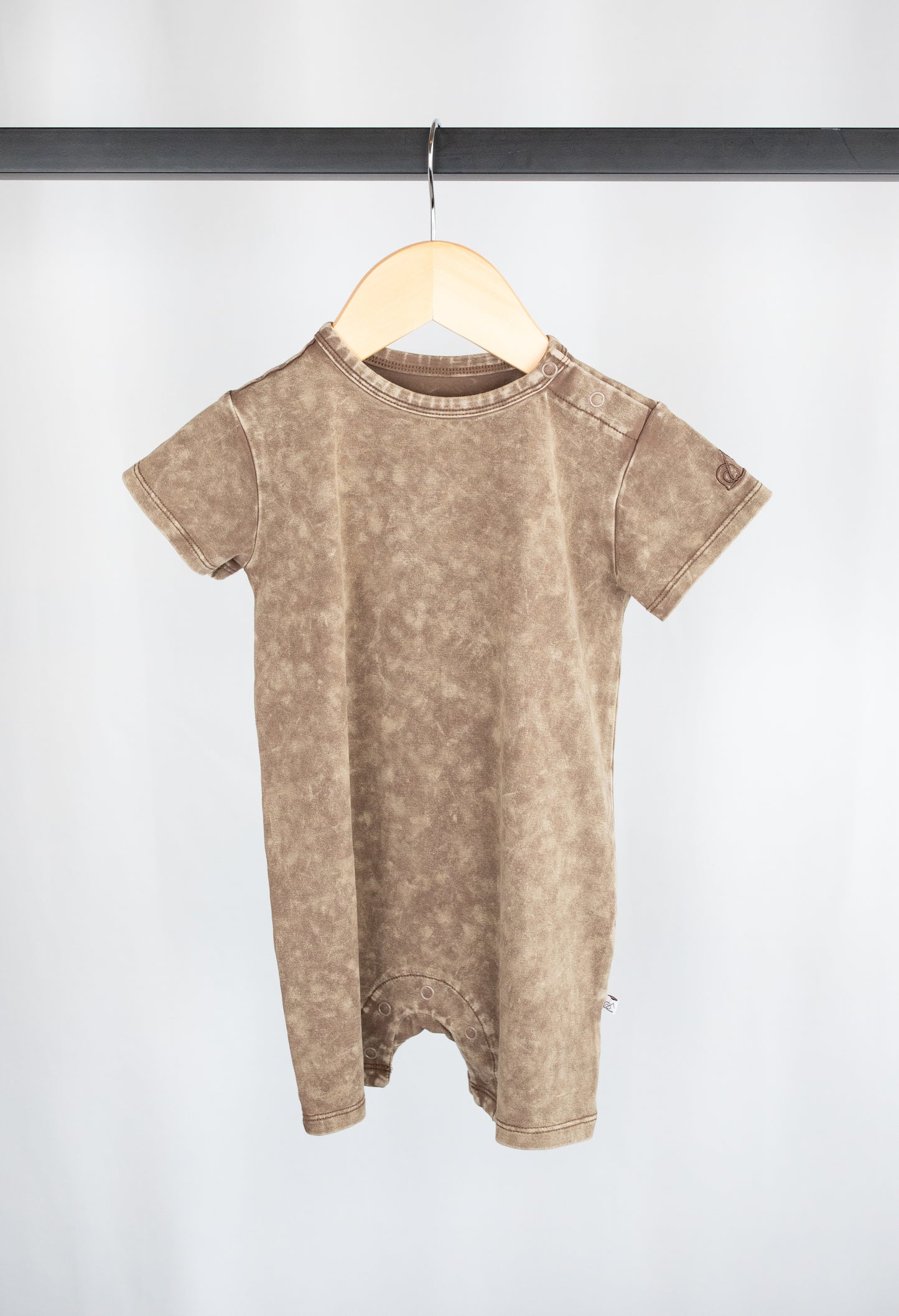 Acid Wash Romper - Dark Earth