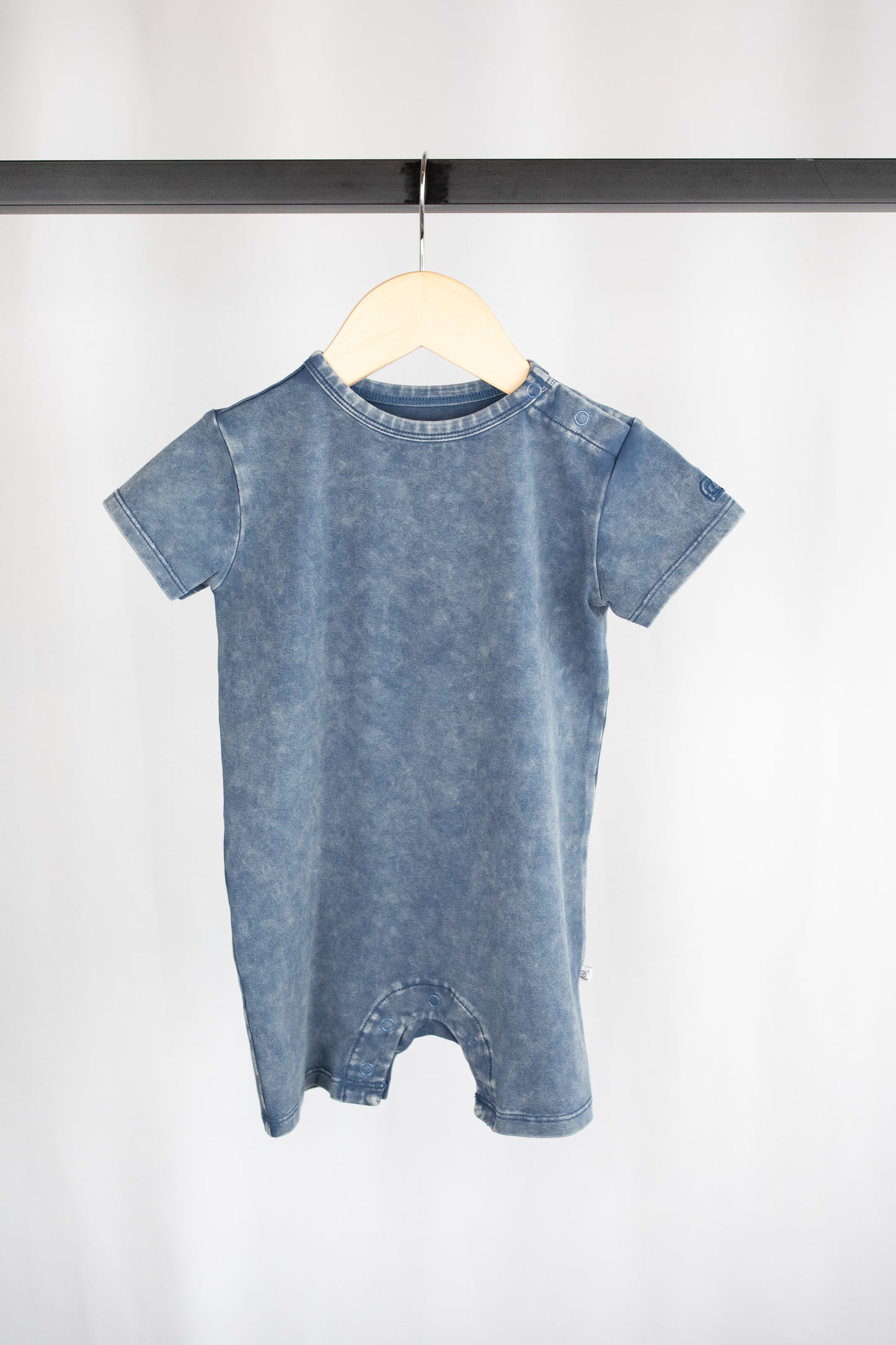 Acid Wash Romper - Sargasso Sea