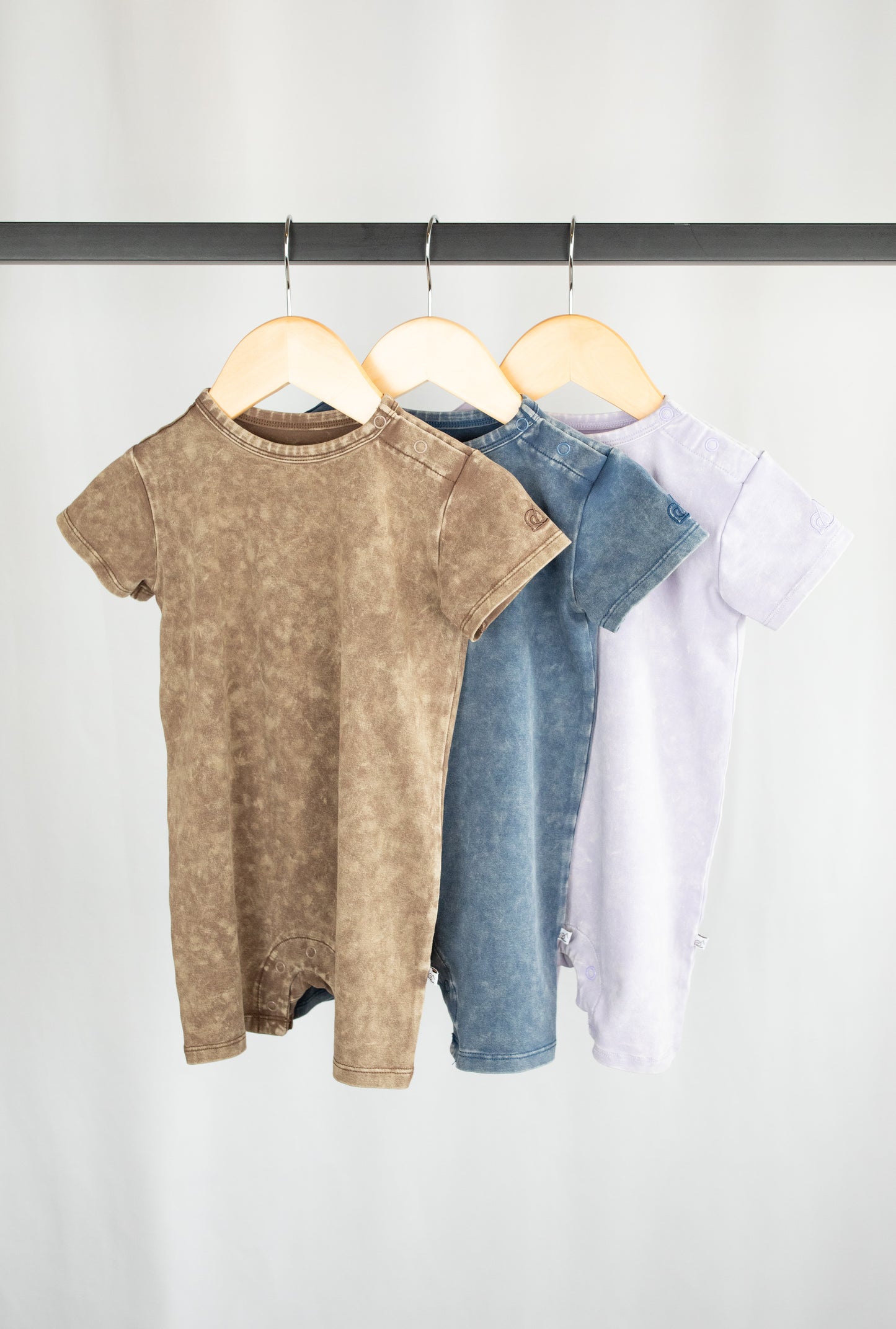 Acid Wash Romper - Sargasso Sea
