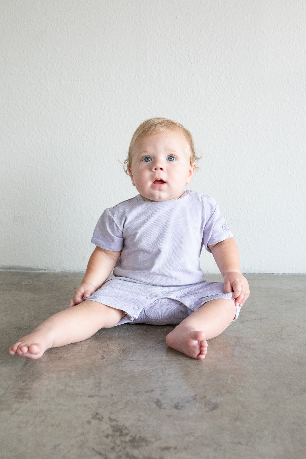 Acid Wash Romper - Wisteria