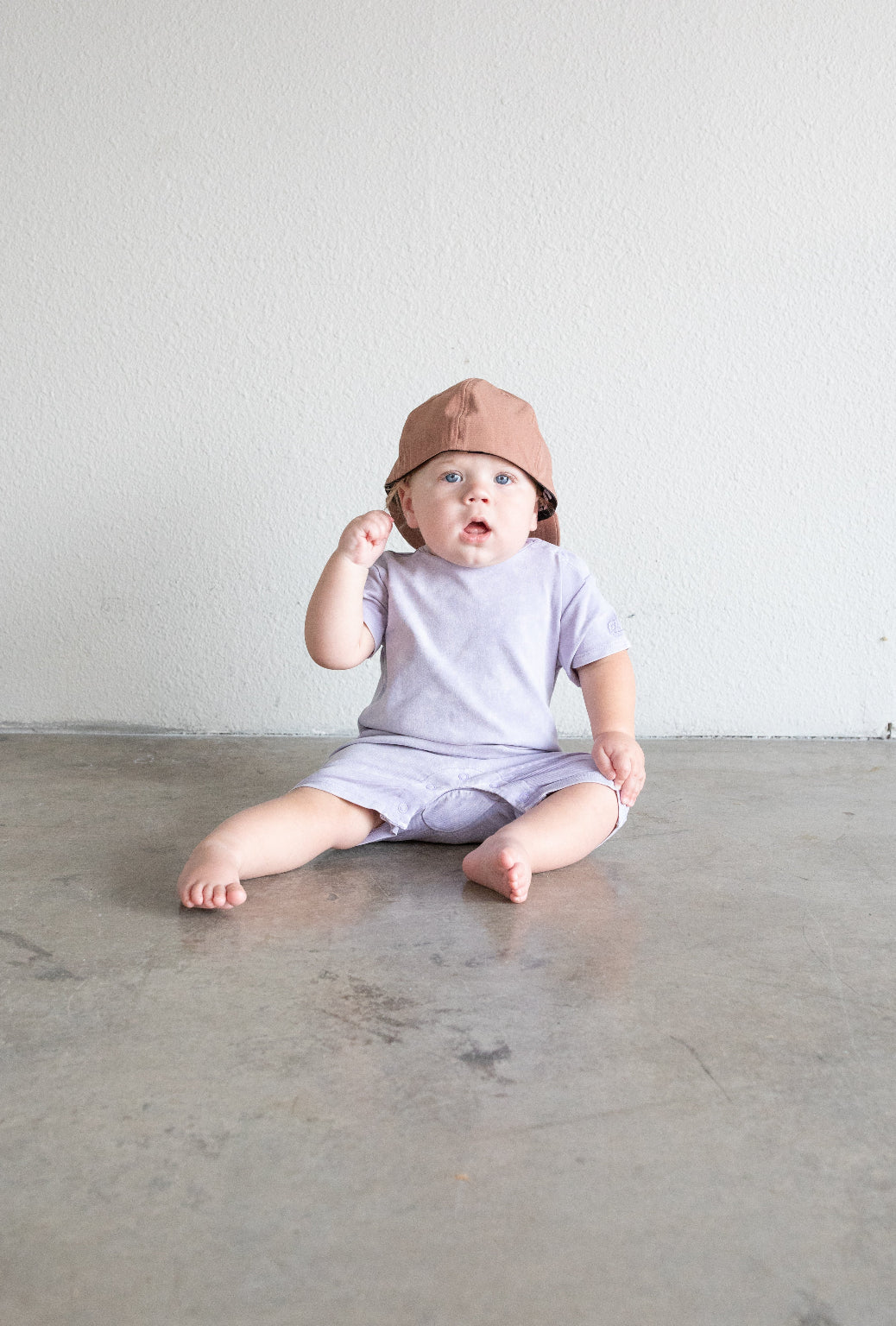 Acid Wash Romper - Wisteria