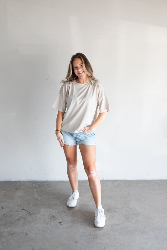 Oversized Tee Jersey Fit (Adult) - Moonbeam