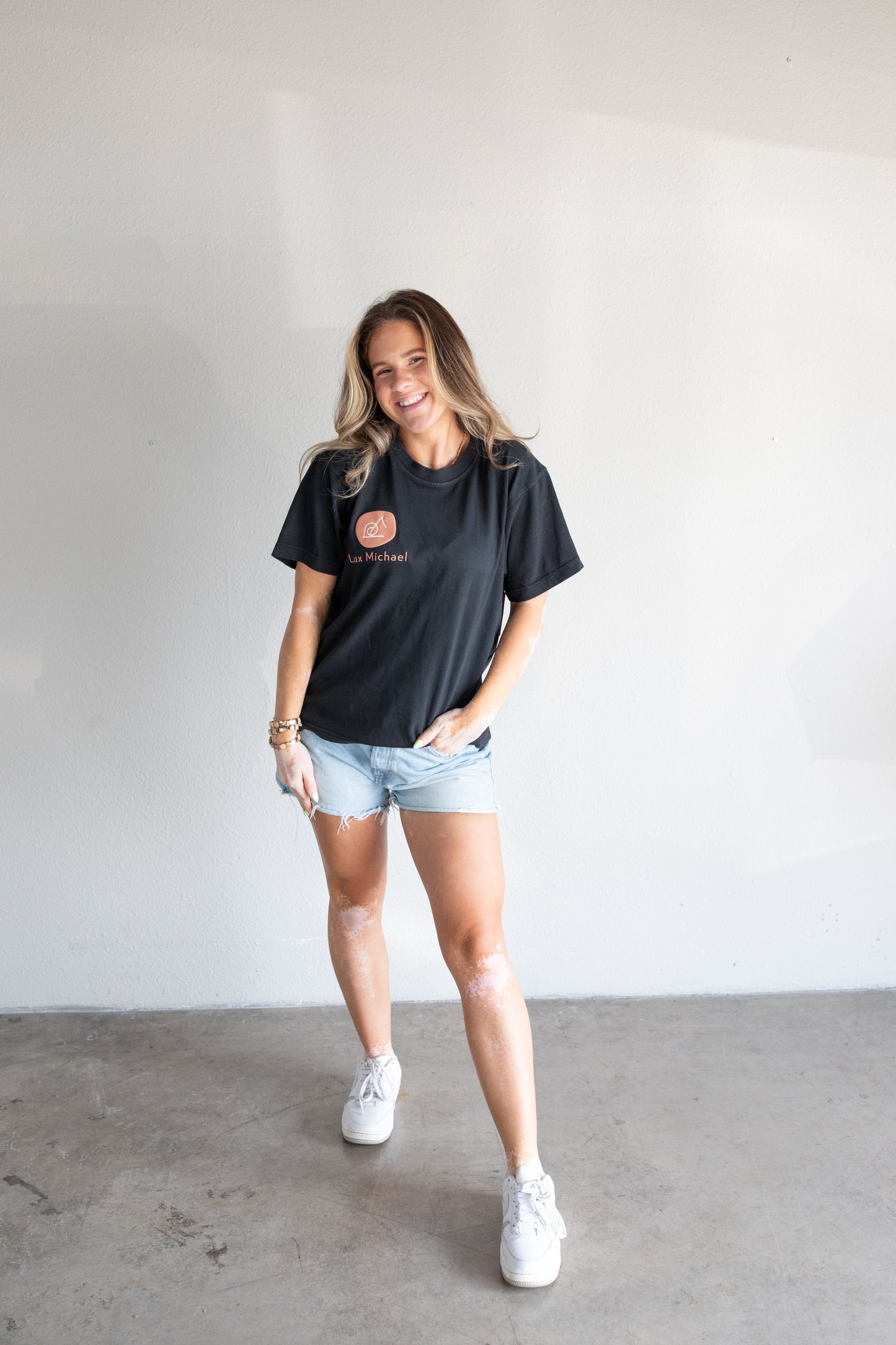 Urban Black Tee - Lux Michael Graphic