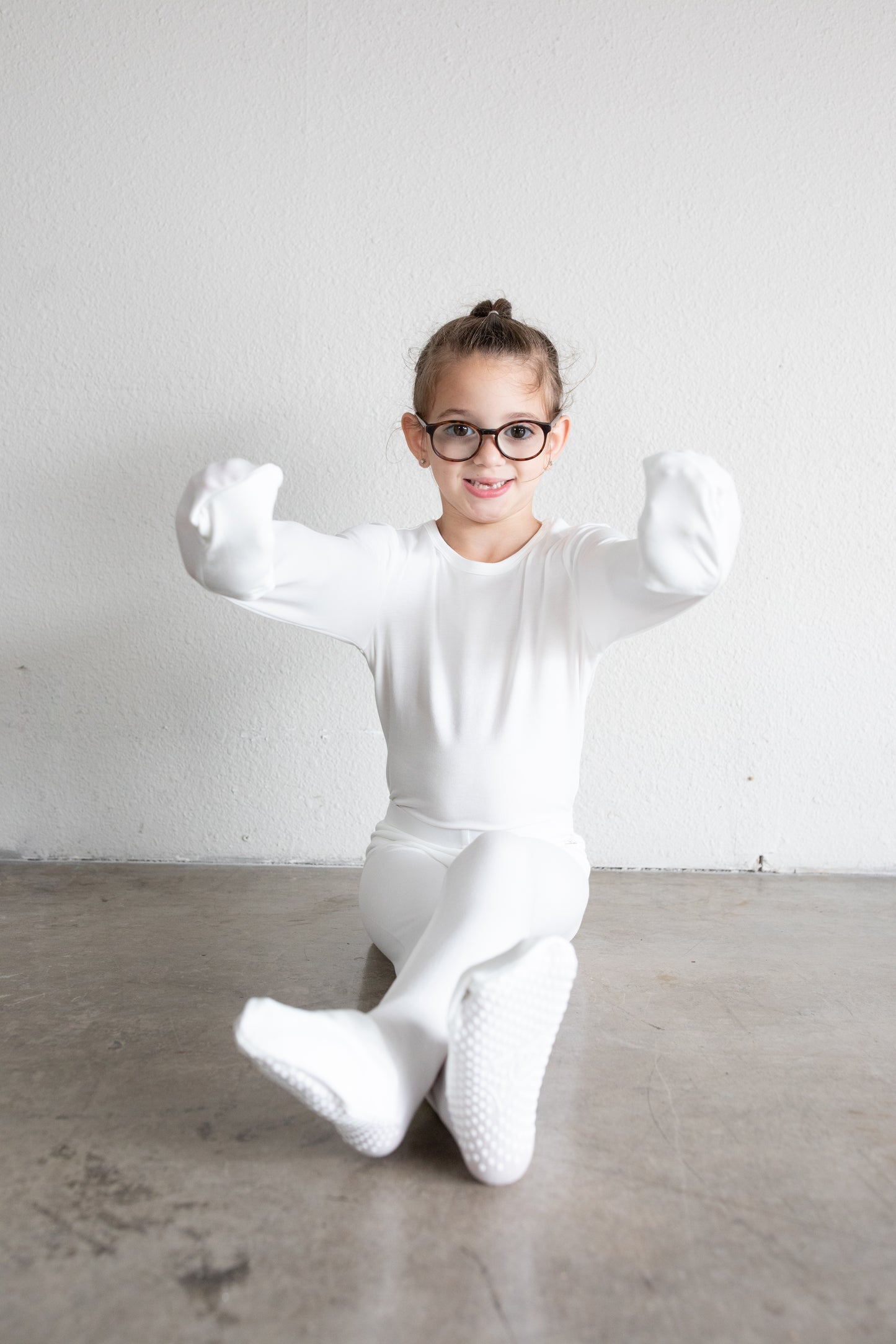 Base Layer Long Sleeve Bodysuit - White