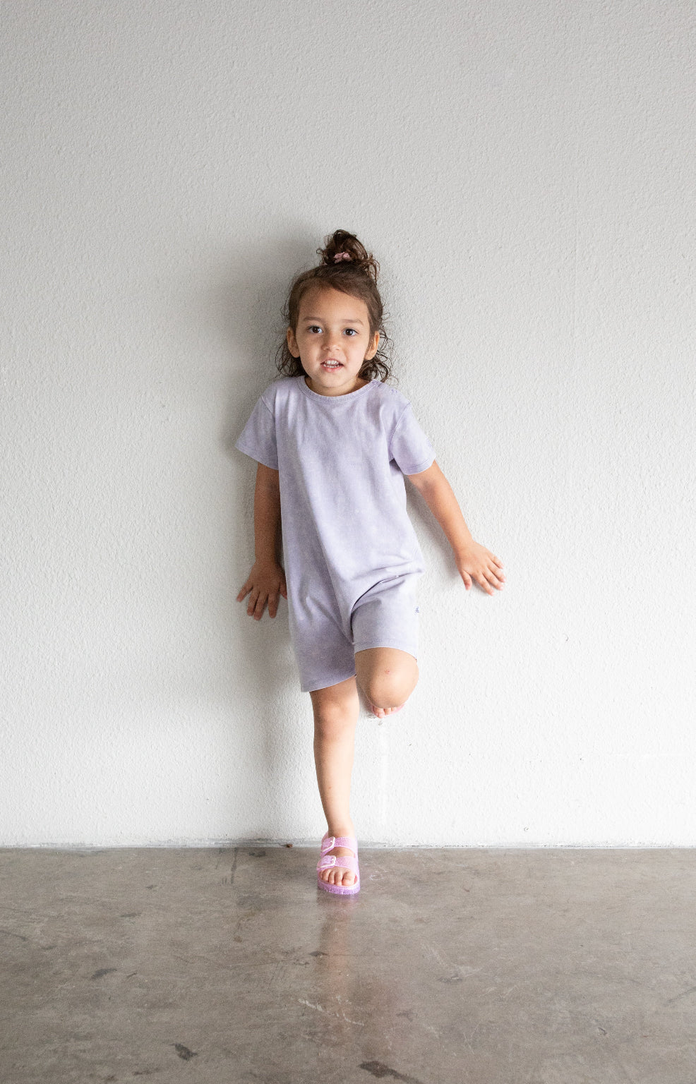Acid Wash Romper - Wisteria