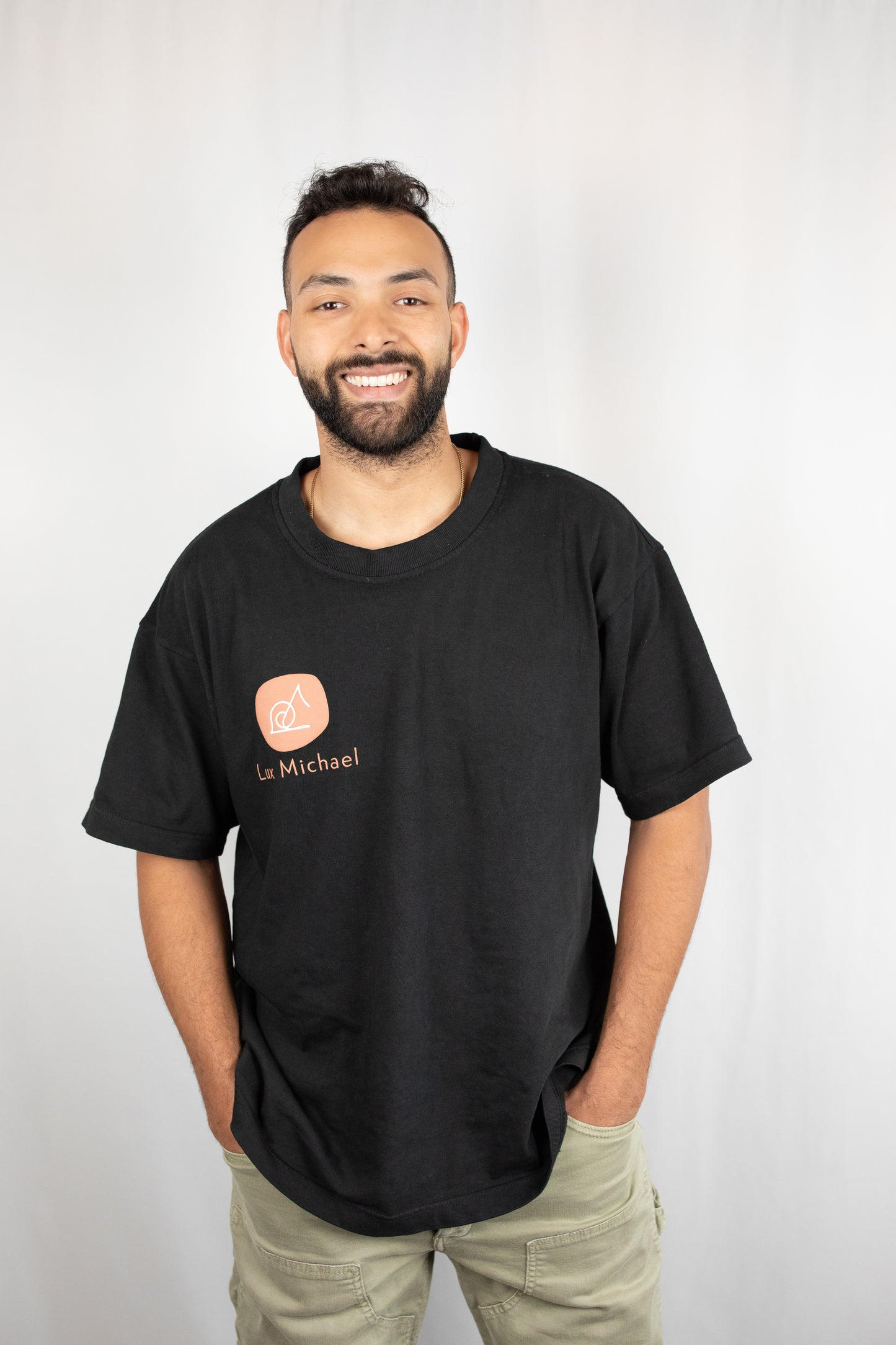 Urban Black Tee - Lux Michael Graphic