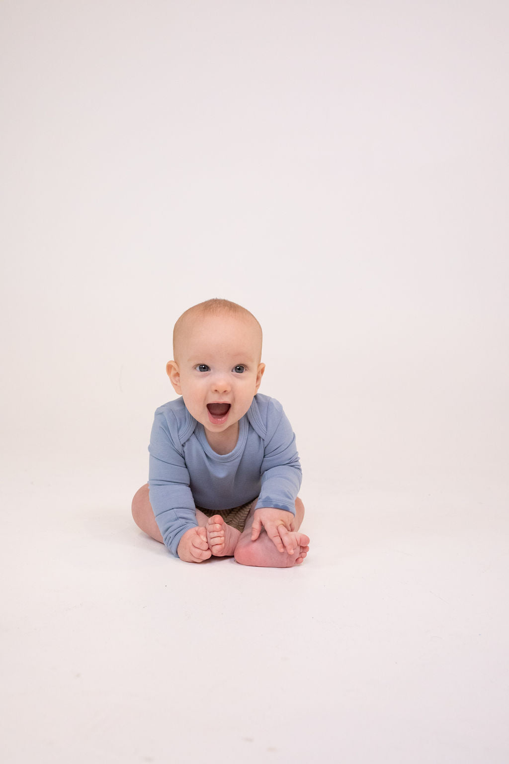 Long Sleeve Bodysuit - Ashley Blue