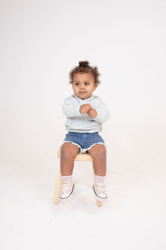 Hooded Bubble Romper - Sea Breeze