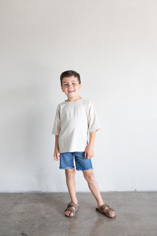 Oversized Tee Jersey Fit (Toddler & Youth) - Moonbeam