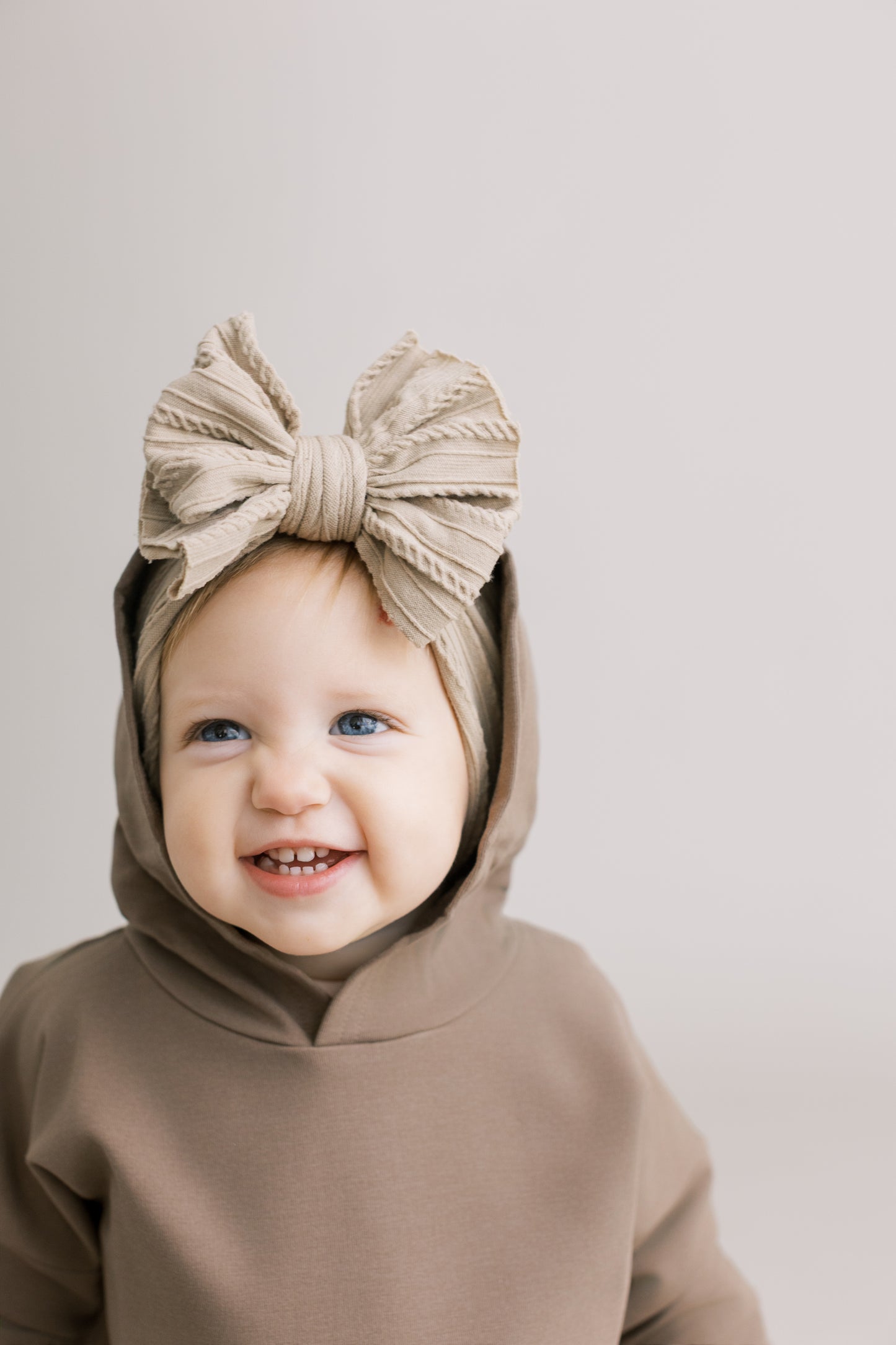 Hooded Bubble Romper - Coffee