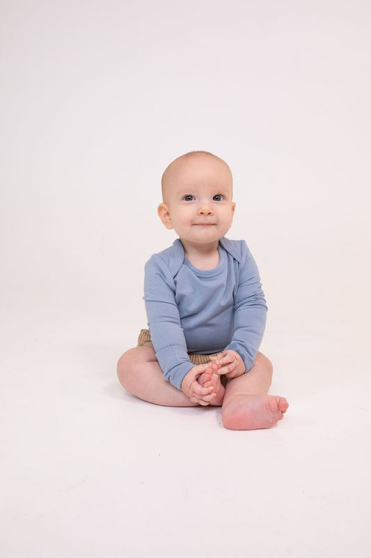 Long Sleeve Bodysuit - Ashley Blue