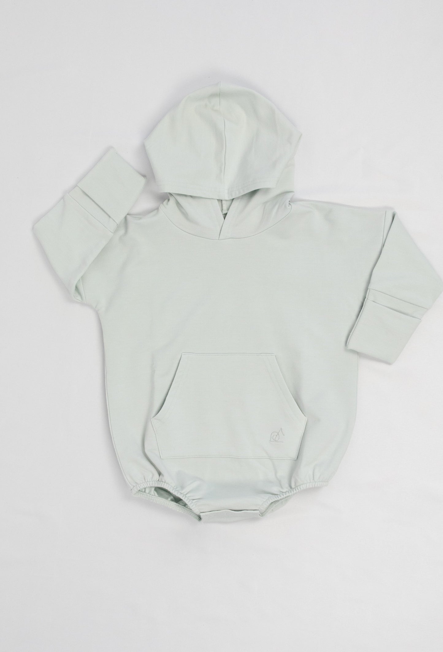 Hooded Bubble Romper - Sea Breeze