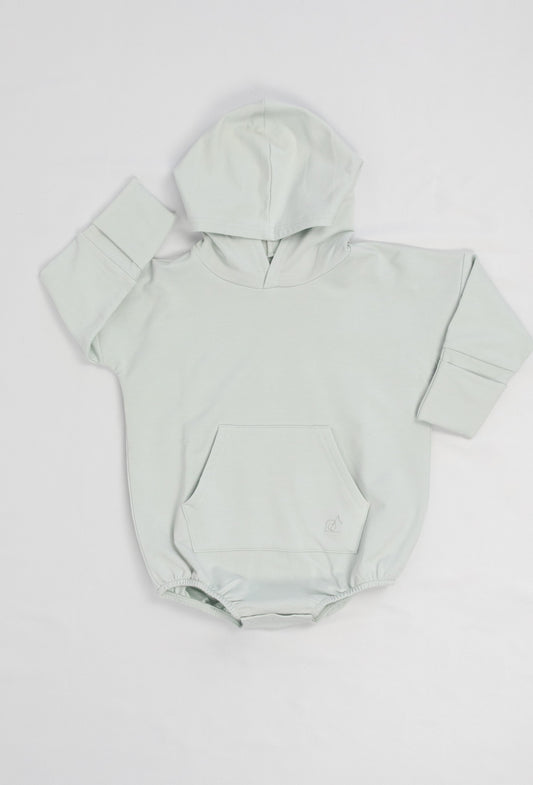 Hooded Bubble Romper - Sea Breeze